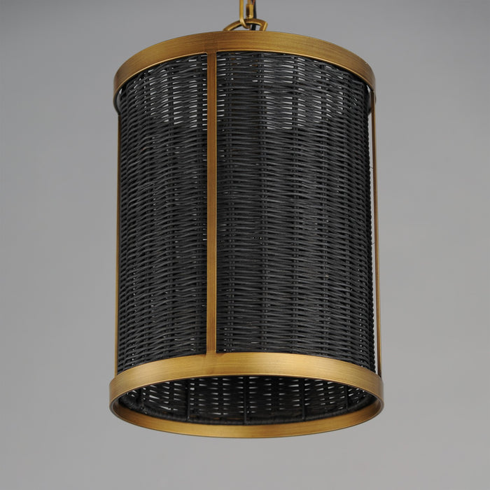 Maxim 14461BRNAB One Light Pendant, Natural Aged Brass