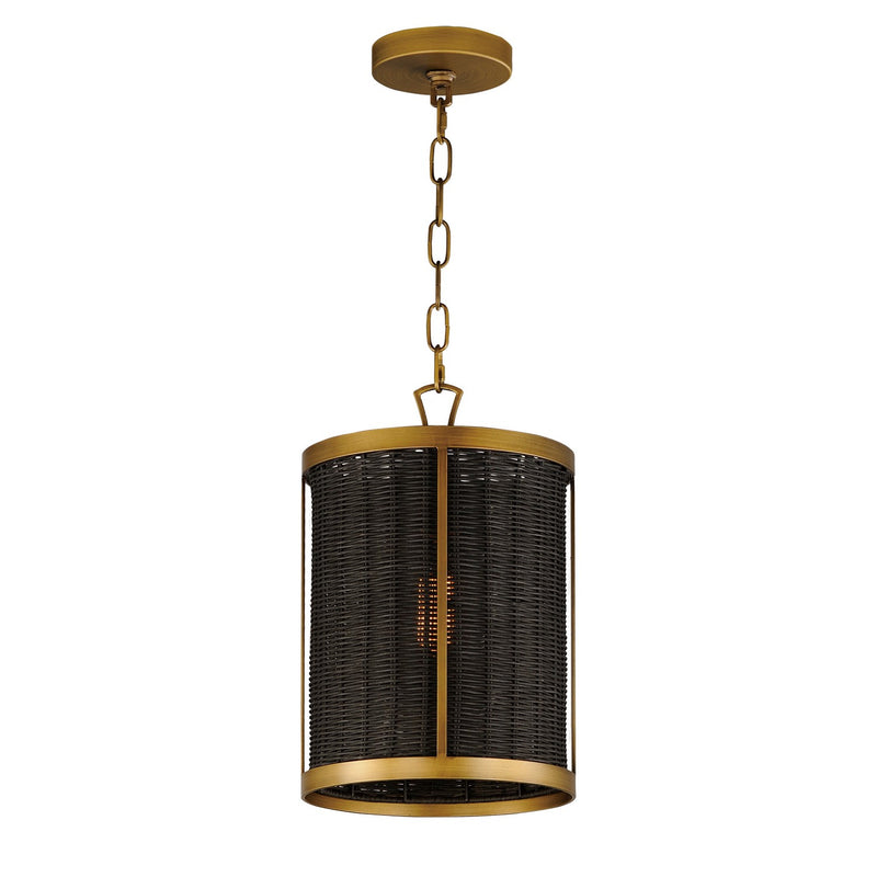 Maxim 14461BRNAB One Light Pendant, Natural Aged Brass