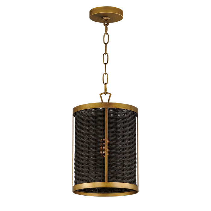 Maxim 14461BRNAB One Light Pendant, Natural Aged Brass