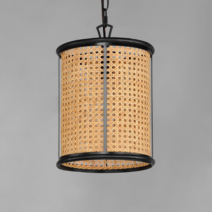 Maxim 14471NABK One Light Pendant, Black
