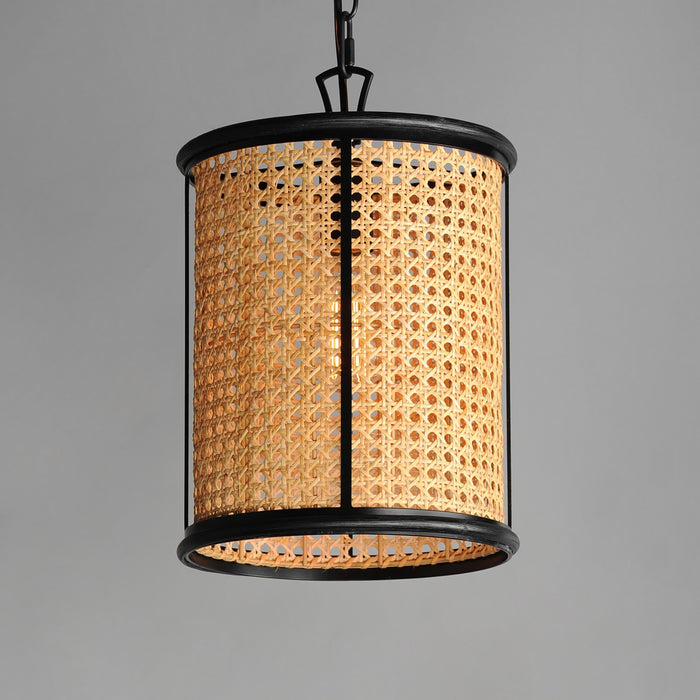 Maxim 14471NABK One Light Pendant, Black