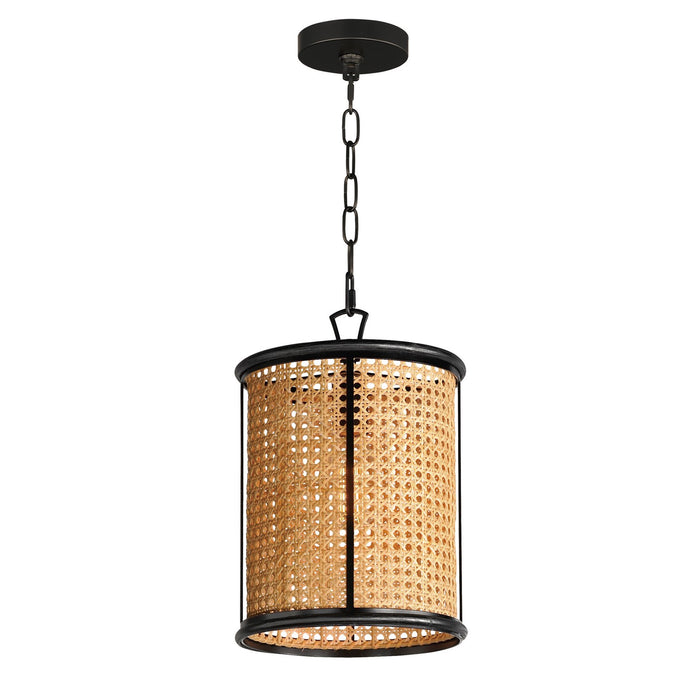Maxim 14471NABK One Light Pendant, Black
