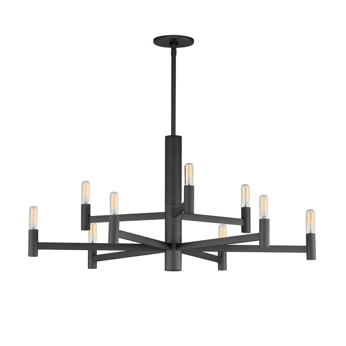Maxim 21369BK Nine Light Chandelier, Black