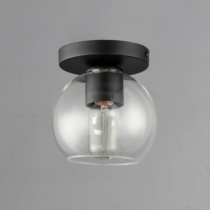 Maxim 21630CLBK One Light Flush Mount, Black
