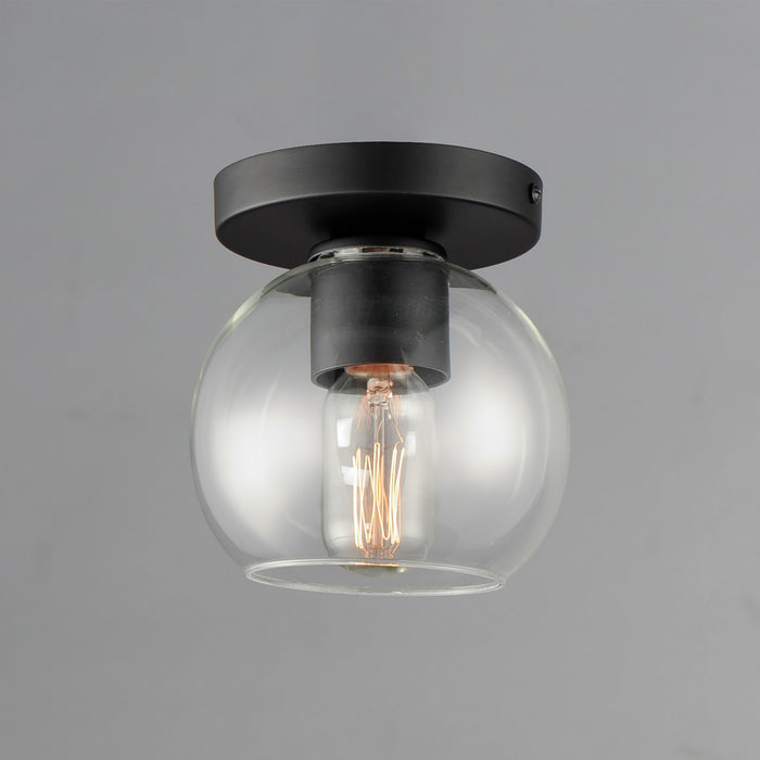 Maxim 21630CLBK One Light Flush Mount, Black