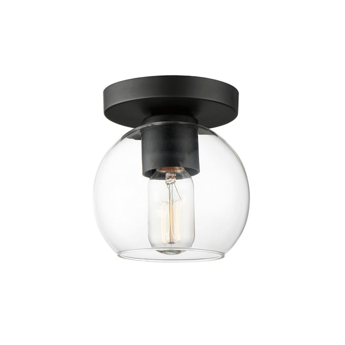 Maxim 21630CLBK One Light Flush Mount, Black