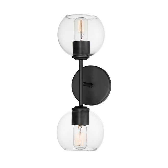 Maxim 21632CLBK Two Light Wall Sconce, Black