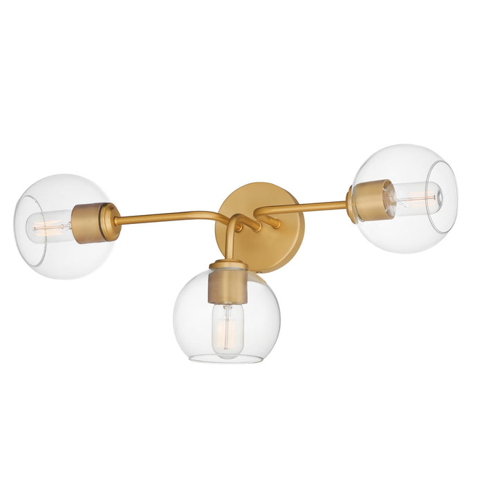Maxim 21633CLNAB Three Light Bath Vanity, Natural Aged Brass