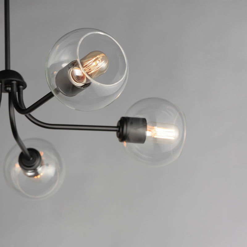 Maxim 21635CLBK Five Light Chandelier, Black