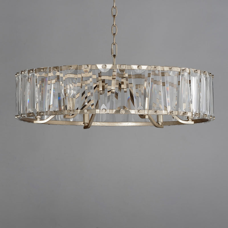Maxim 21866BCGS Six Light Chandelier, Golden Silver