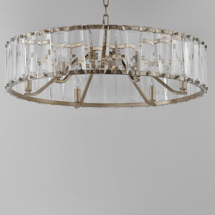 Maxim 21866BCGS Six Light Chandelier, Golden Silver