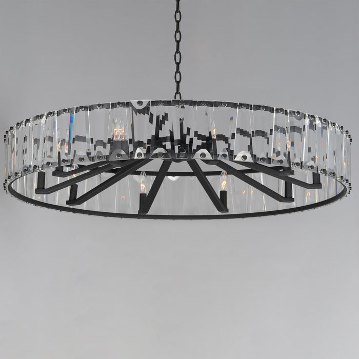 Maxim 21869BCBK Ten Light Chandelier, Black