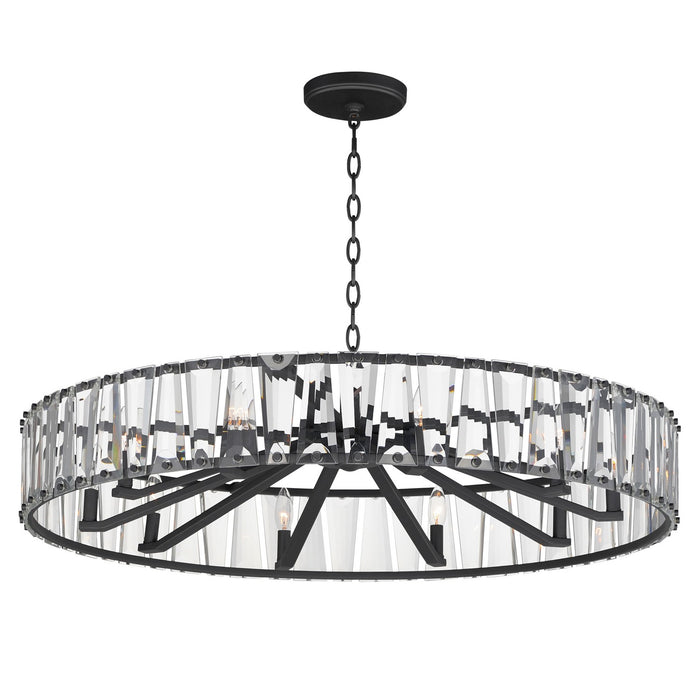Maxim 21869BCBK Ten Light Chandelier, Black