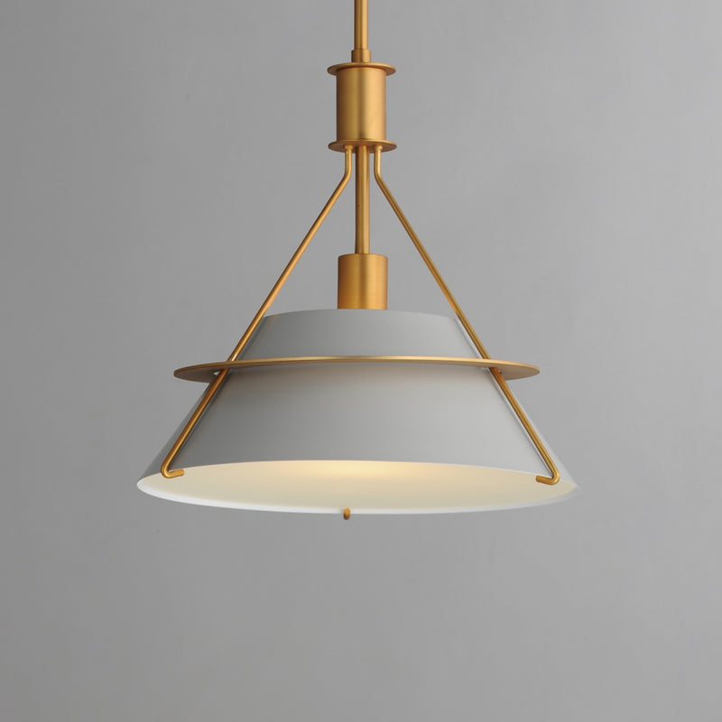 Maxim 25221LFGNAB One Light Pendant, Natural Aged Brass