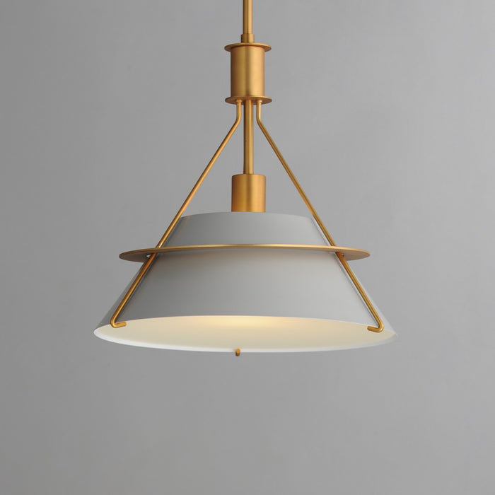 Maxim 25221LFGNAB One Light Pendant, Natural Aged Brass