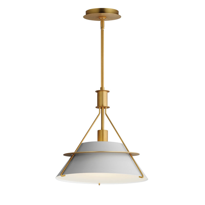 Maxim 25221LFGNAB One Light Pendant, Natural Aged Brass