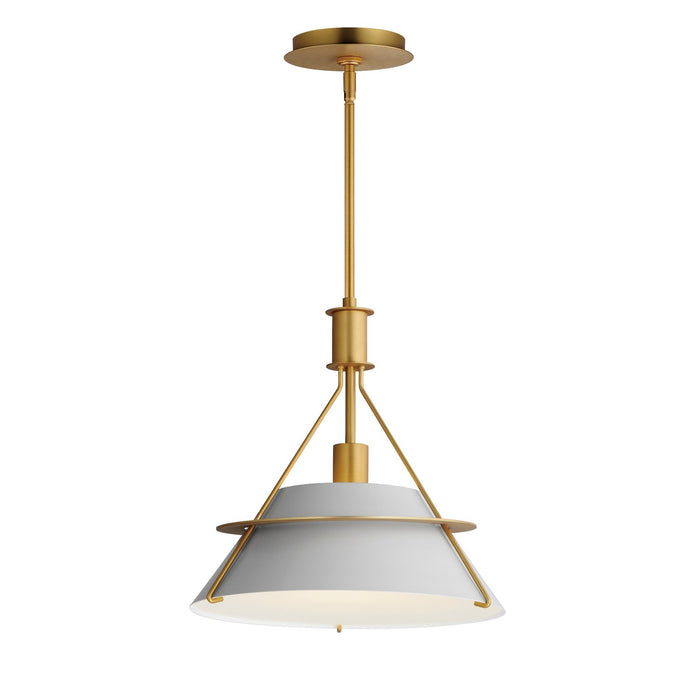 Maxim 25221LFGNAB One Light Pendant, Natural Aged Brass