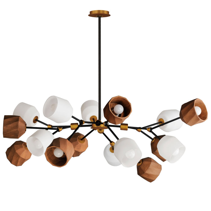 Maxim 28279DBZAB LED Pendant, Dark Bronze/Antique Brass