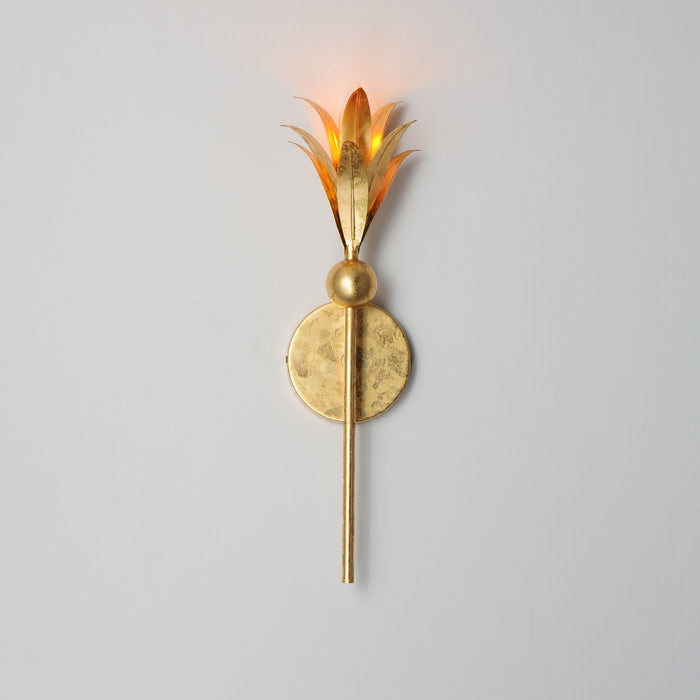 Maxim 2881GL One Light Wall Sconce, Gold Leaf
