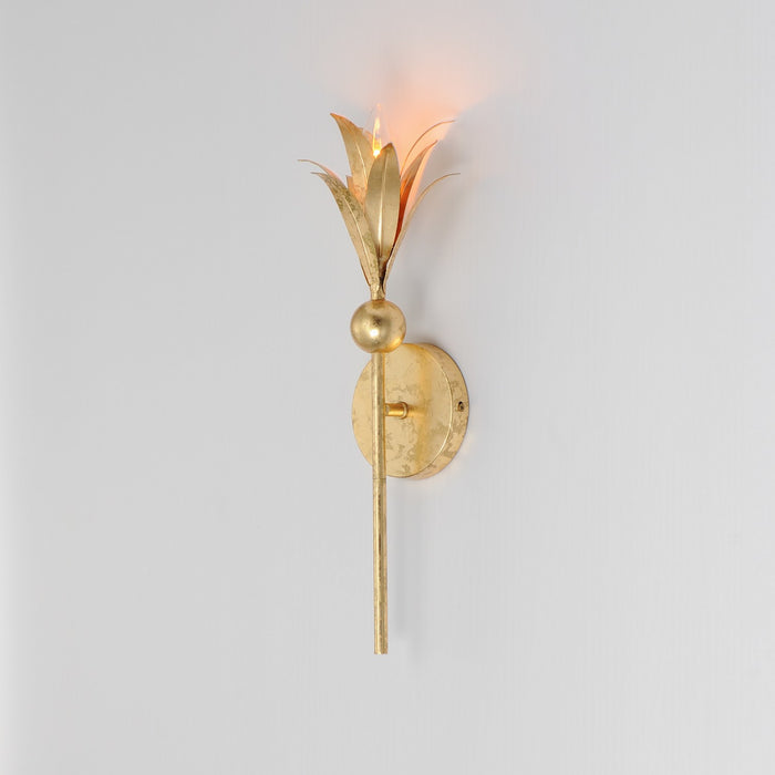 Maxim 2881GL One Light Wall Sconce, Gold Leaf