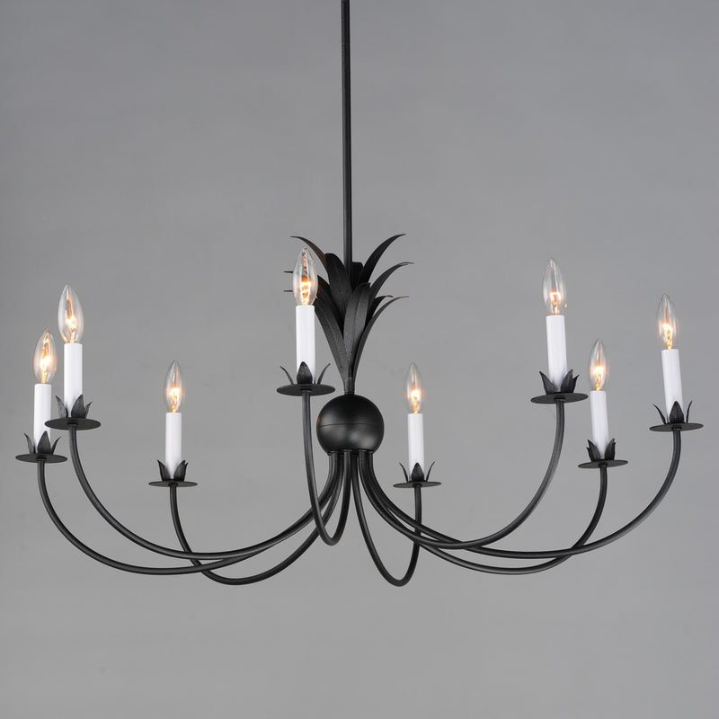 Maxim 2888AR Eight Light Chandelier, Anthracite