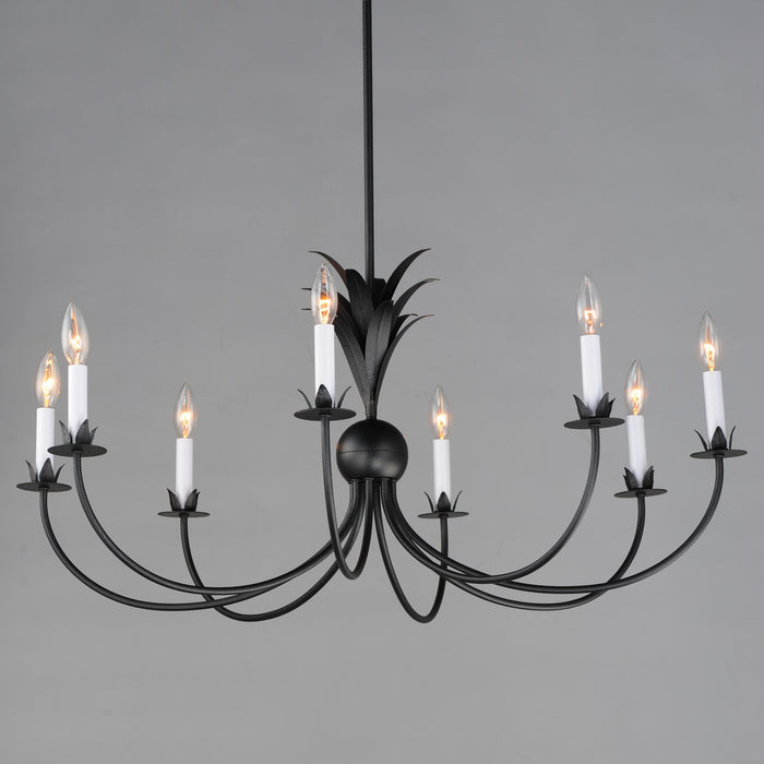 Maxim 2888AR Eight Light Chandelier, Anthracite