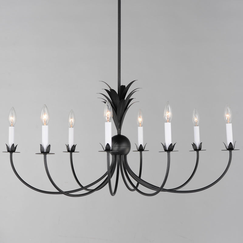 Maxim 2888AR Eight Light Chandelier, Anthracite