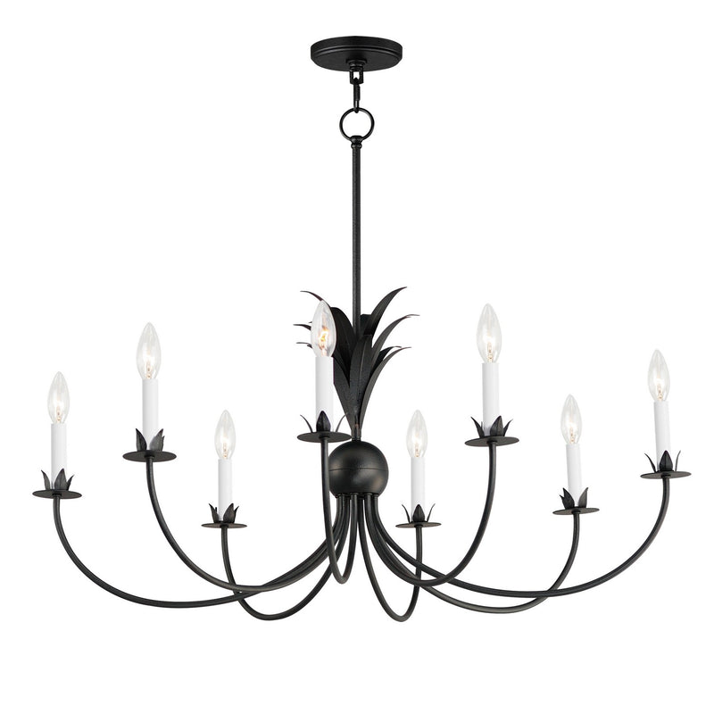 Maxim 2888AR Eight Light Chandelier, Anthracite