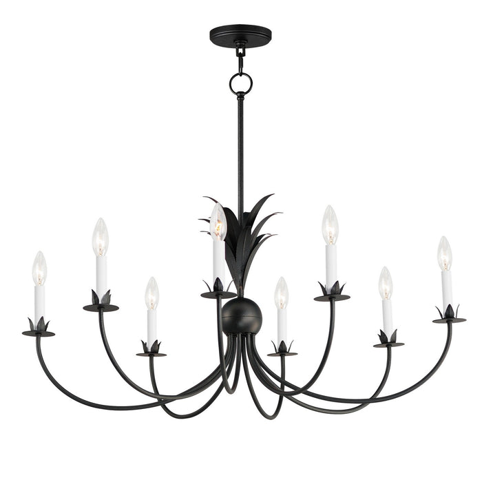 Maxim 2888AR Eight Light Chandelier, Anthracite