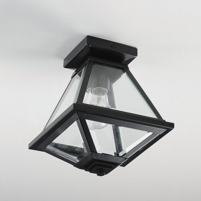 Maxim 30560CLBK One Light Flush Mount, Black