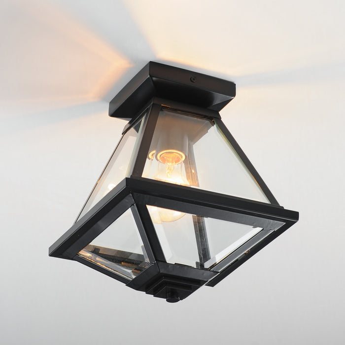 Maxim 30560CLBK One Light Flush Mount, Black