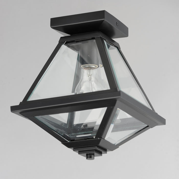Maxim 30560CLBK One Light Flush Mount, Black