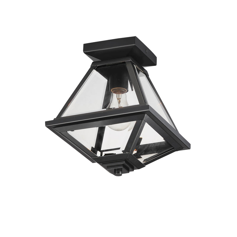 Maxim 30560CLBK One Light Flush Mount, Black