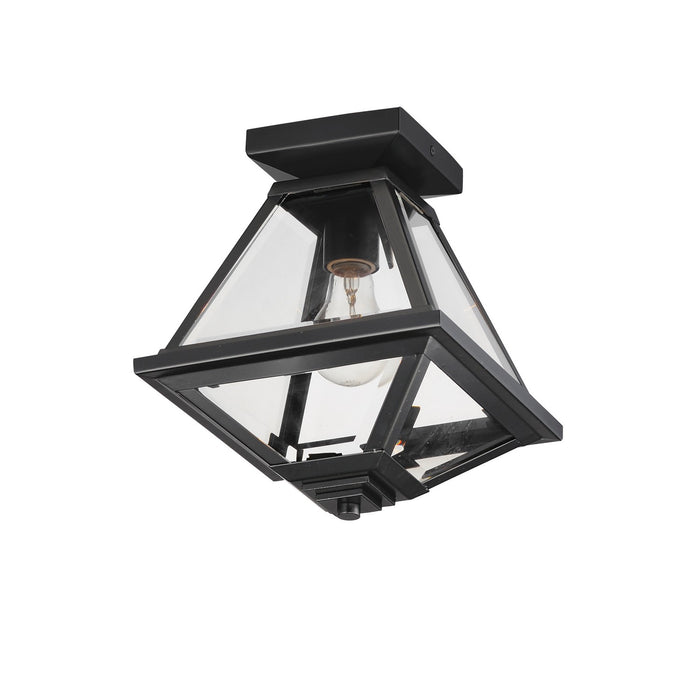 Maxim 30560CLBK One Light Flush Mount, Black