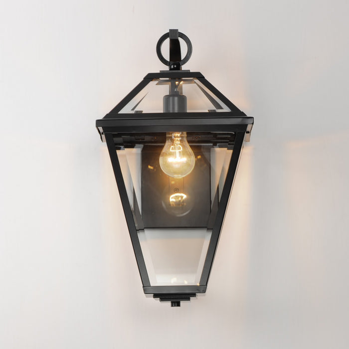 Maxim 30566CLBK One Light Wall Sconce, Black