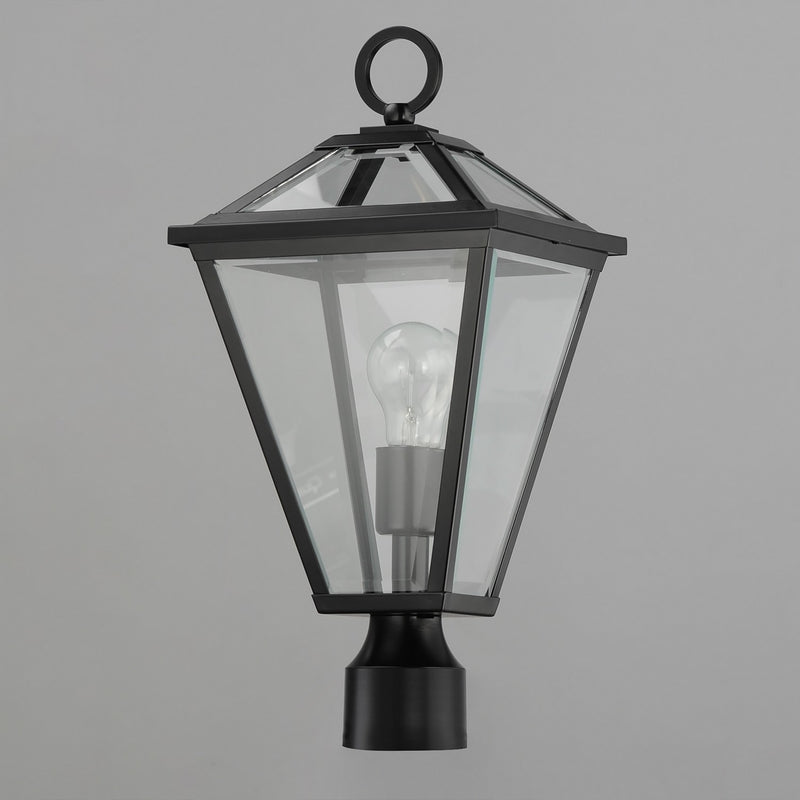 Maxim 30568CLBK One Light Post Lantern, Black