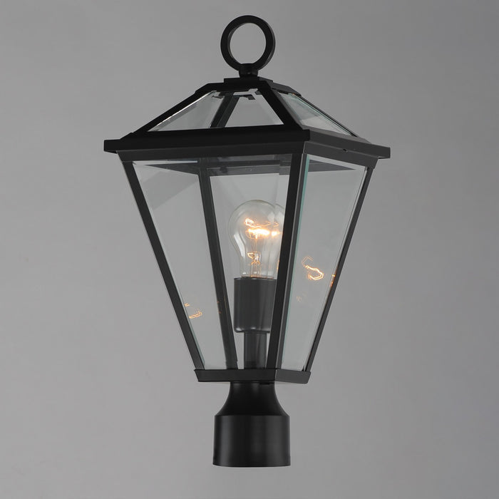 Maxim 30568CLBK One Light Post Lantern, Black