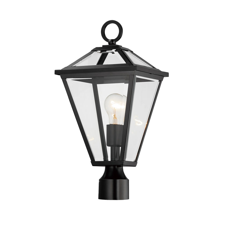 Maxim 30568CLBK One Light Post Lantern, Black
