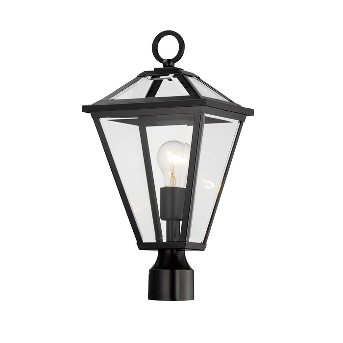 Maxim 30568CLBK One Light Post Lantern, Black