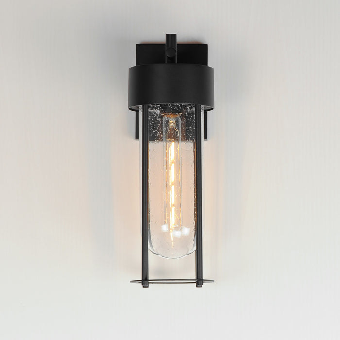 Maxim 30582CDBK One Light Outdoor Wall Sconce, Black