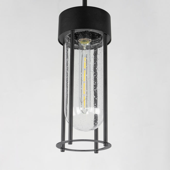 Maxim 30587CDBK One Light Outdoor Pendant, Black