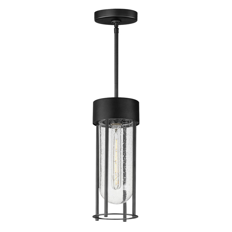 Maxim 30587CDBK One Light Outdoor Pendant, Black