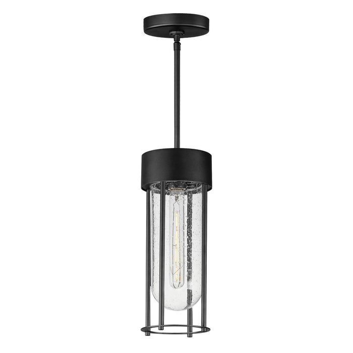 Maxim 30587CDBK One Light Outdoor Pendant, Black