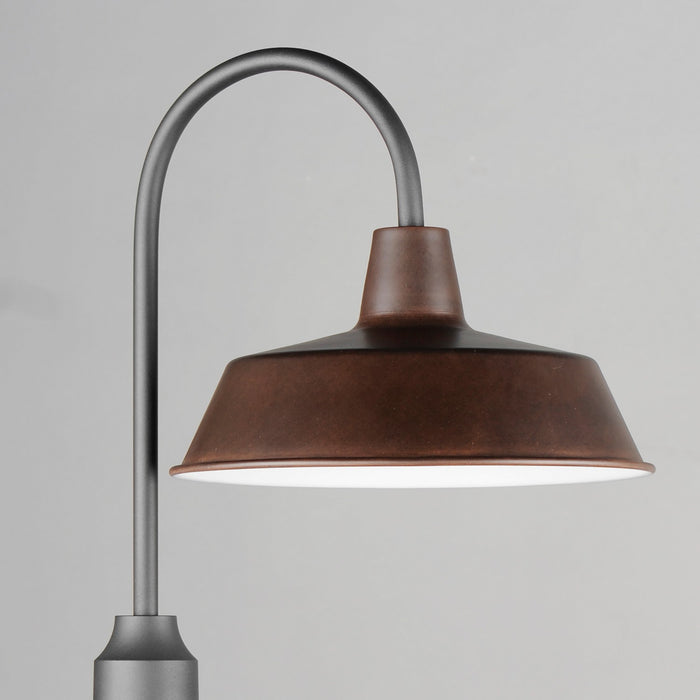 Maxim 35010EBBK One Light Post Lantern, Empire Bronze / Black