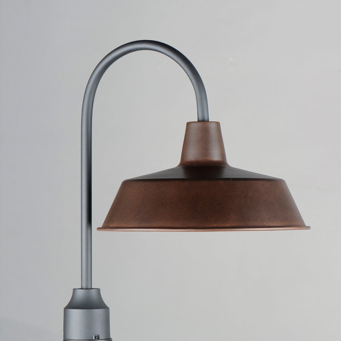 Maxim 35010EBBK One Light Post Lantern, Empire Bronze / Black