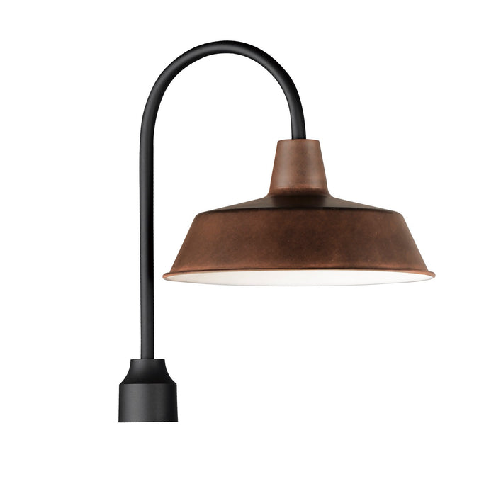 Maxim 35010EBBK One Light Post Lantern, Empire Bronze / Black