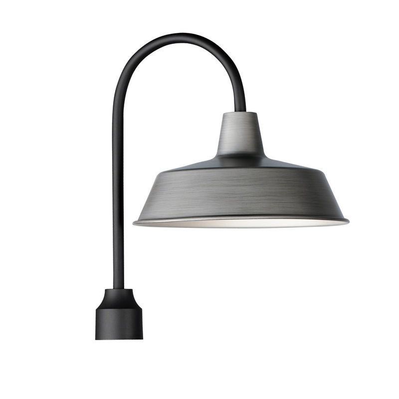 Maxim 35010WZBK One Light Post Lantern, Weathered Zinc/Black