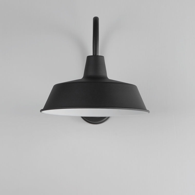 Maxim 35018BK One Light Wall Sconce, Black