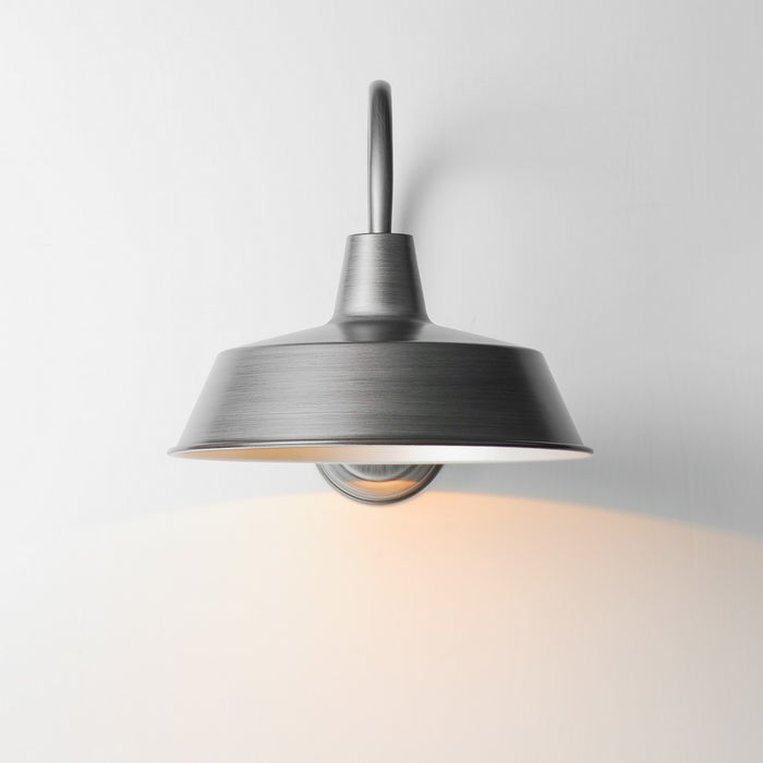 Maxim 35018WZ One Light Wall Sconce, Weathered Zinc