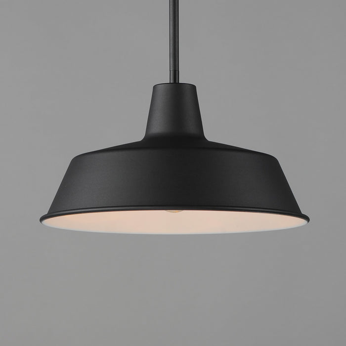 Maxim 35019BK One Light Pendant, Black